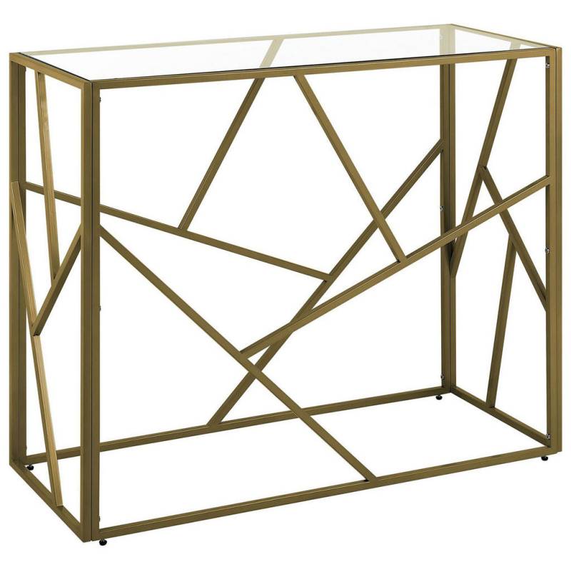 Beliani KONSOLENTISCH Gold, Transparent