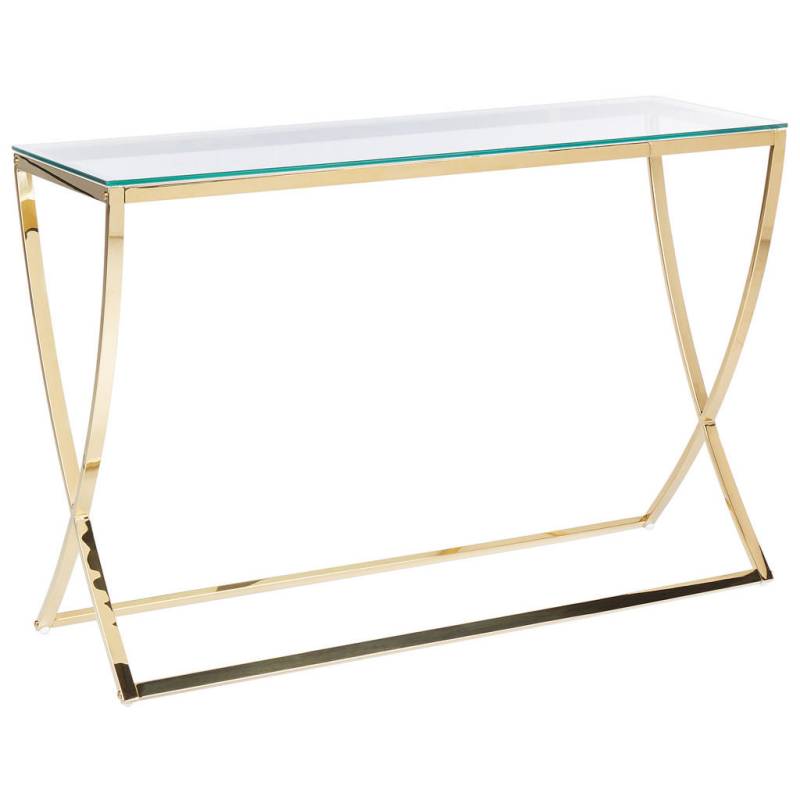 Beliani KONSOLENTISCH Gold