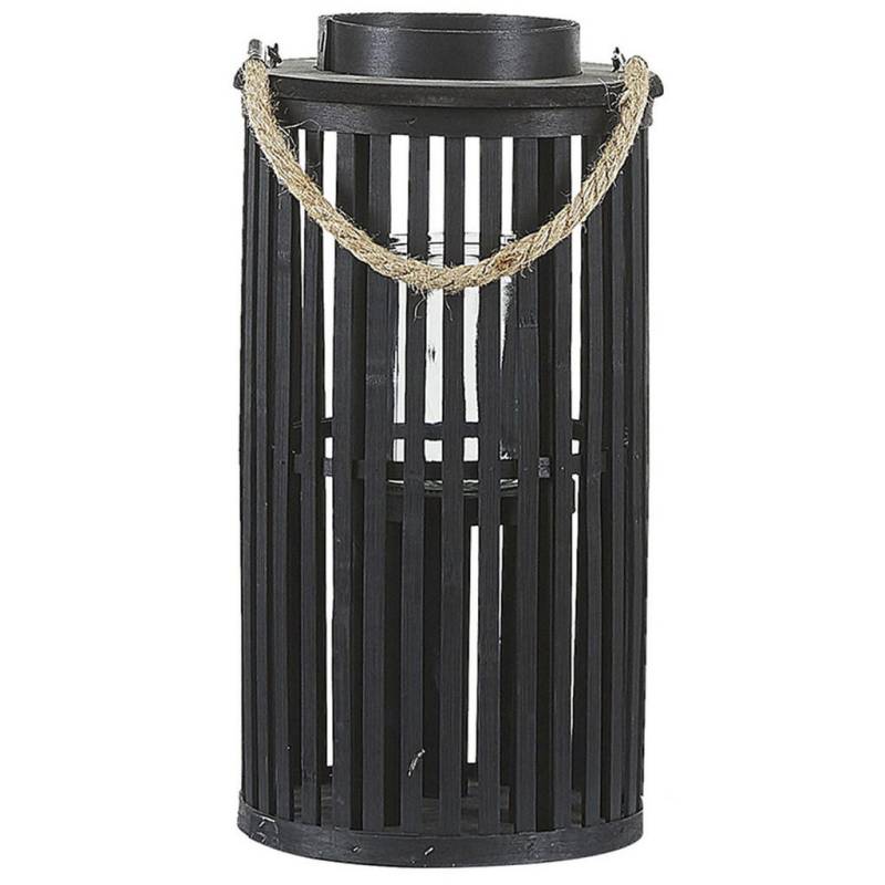 Beliani LATERNE Schwarz, Beige
