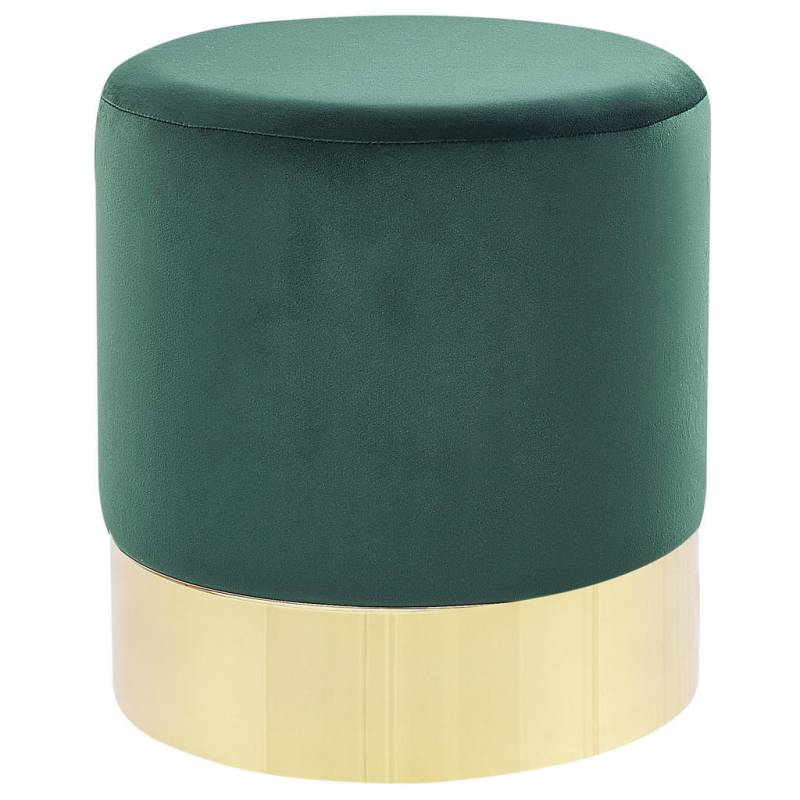 Beliani POUF Grün