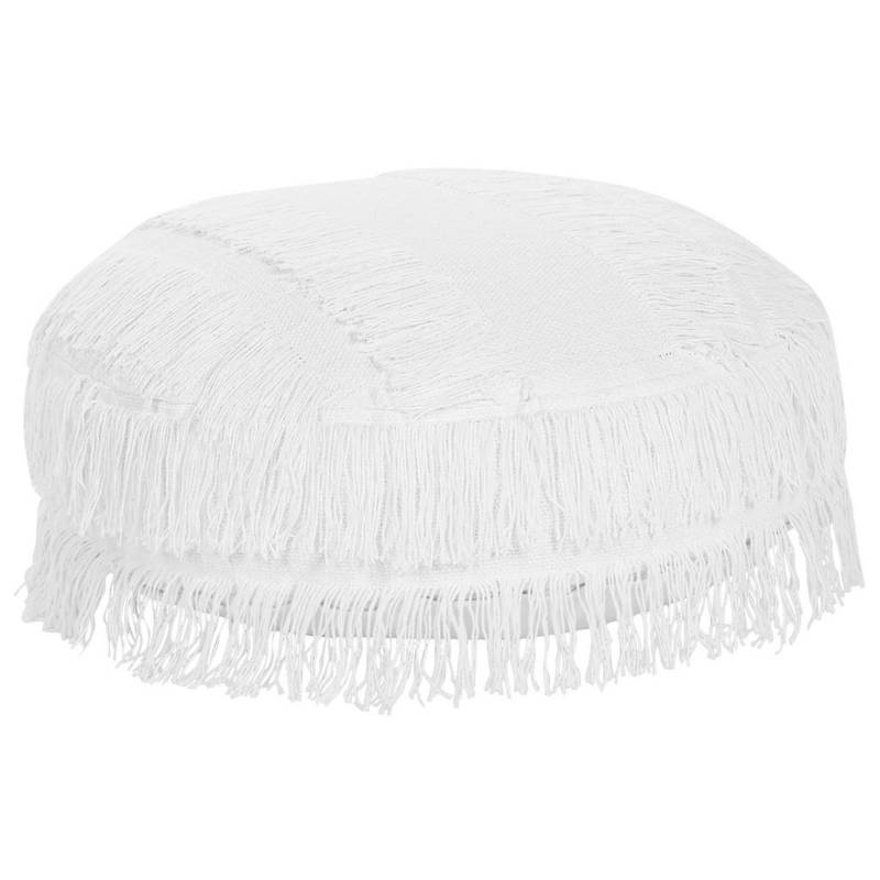 Beliani POUF Weiß