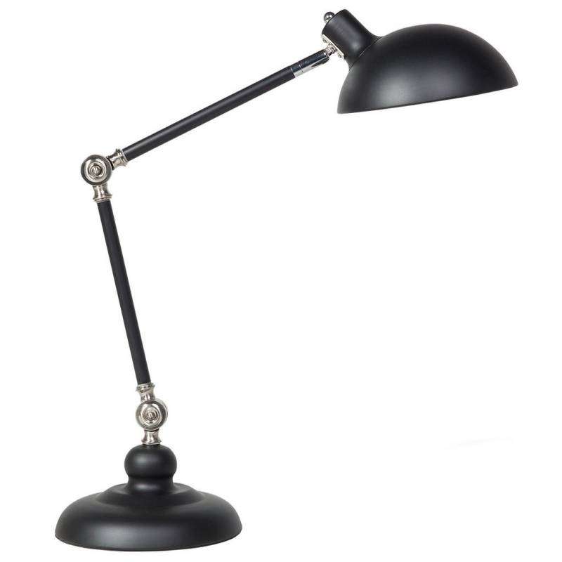 Beliani SCHREIBTISCHLAMPE Schwarz