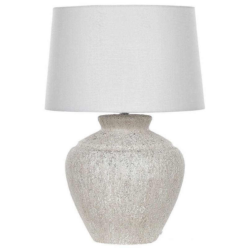 Beliani TISCHLAMPE Weiß