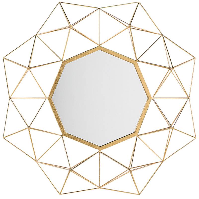 Beliani WANDSPIEGEL Gold