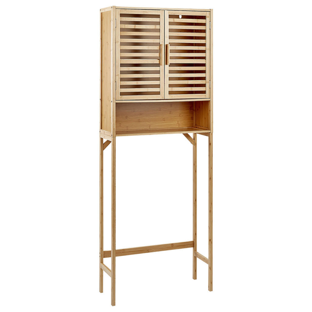 Beliani WASCHMASCHINEN-ÜBERBAUSCHRANK Hellbraun Beliani WASCHMASCHINEN-ÜBERBAUSCHRANK Hellbraun