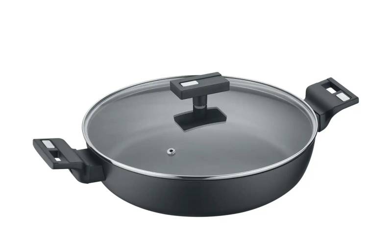 Berndes Servierpfanne  b.smart ¦ schwarz ¦ Aluminium ¦ Maße (cm): H: 5,5  Ø: 24.0 Töpfe & Pfannen & Zubehör > Pfannen > Spezial-Pfannen - Möbel Kraft
