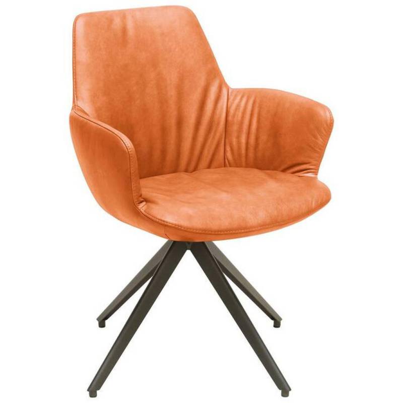 Bert Plantagie ARMLEHNSTUHL Dunkelorange, Anthrazit