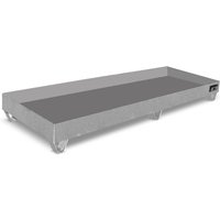 Bauer® Auffangwanne aus Edelstahl, HxBxT 250 x 800 x 2.400 mm, 4x 200 l von Bauer®