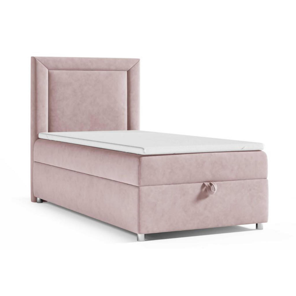 Best For Home Boxbett, Rosa, Textil, Höhe ca. 18 cm, Rechteckig, 70x200 cm, Schlafzimmer, Betten, Boxspringbetten von Best For Home
