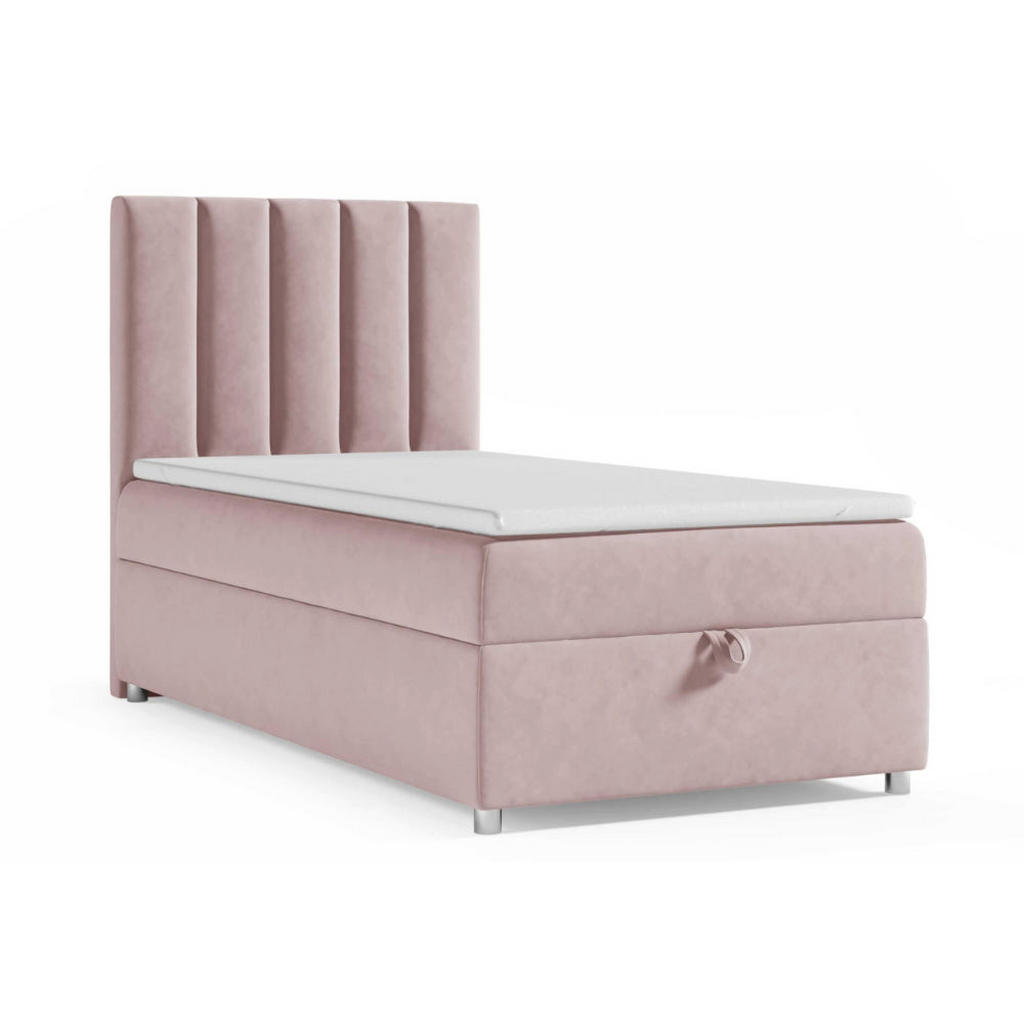 Best For Home Boxbett, Rosa, Textil, Höhe ca. 18 cm, Rechteckig, 70x200 cm, Schlafzimmer, Betten, Boxspringbetten von Best For Home