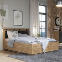 Bett inkl. Lattenrost 160x200cm KASZIMIRO von Forte braun
