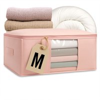 Bettbezug für Unterbettwäsche-Behältertasche, zartrosa, M