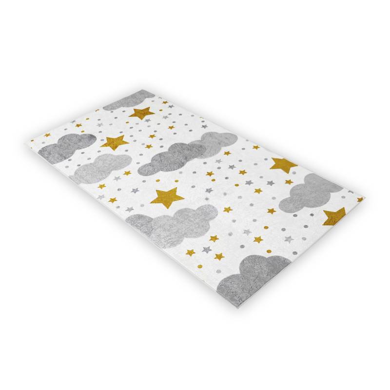 Betten-ABC Kinderteppich – flachgewebt, Unterseite aus rutschfestem PVC-Leder