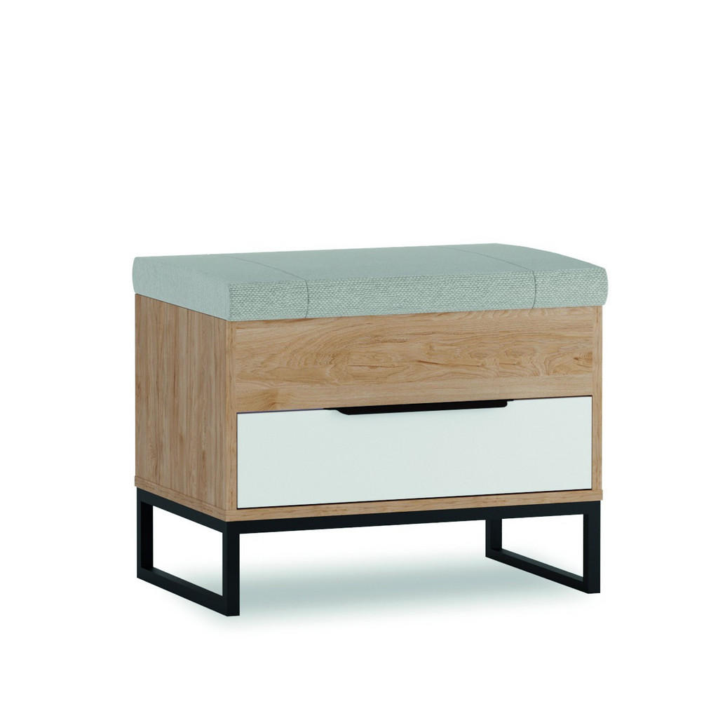 Bettso TRUHE Braun, Weiß