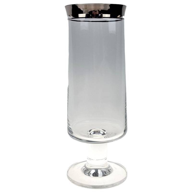 Bierglas Thomas Porzellan Platinrand Transparent Germany gebraucht - akzeptabel