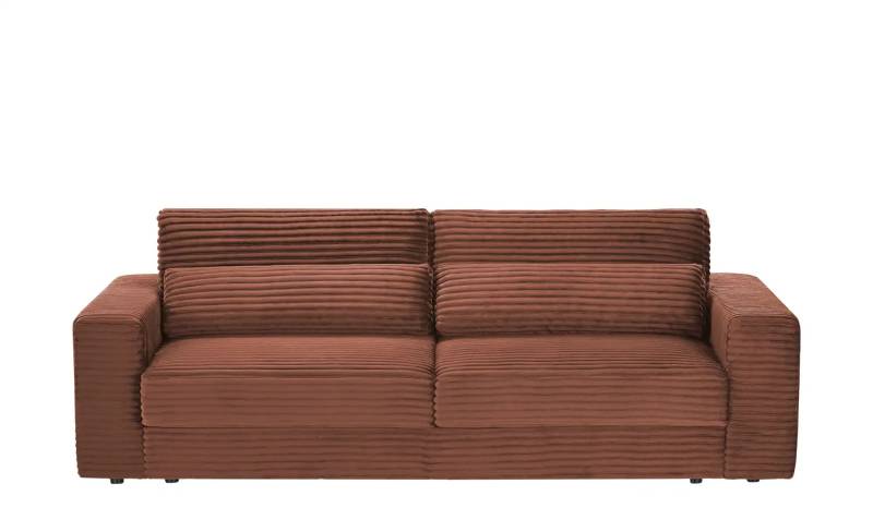 Big Sofa  Branna ¦ orange ¦ Maße (cm): B: 250 H: 101 T: 105.0 Polstermöbel > Sofas > 3-Sitzer - Höffner