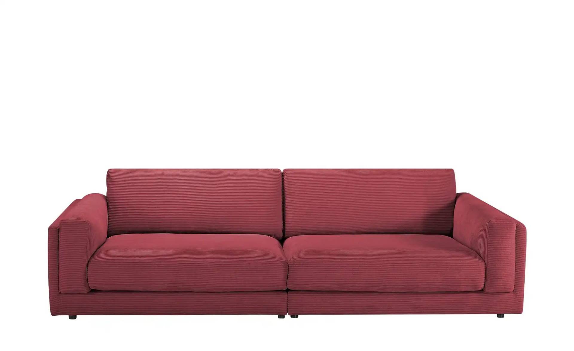 Jette Home Big Sofa aus Cord Roomy ¦ rot ¦ Maße (cm): B: 294 H: 85 T: 150 Polstermöbel > Sofas > 3-Sitzer - Möbel Kraft