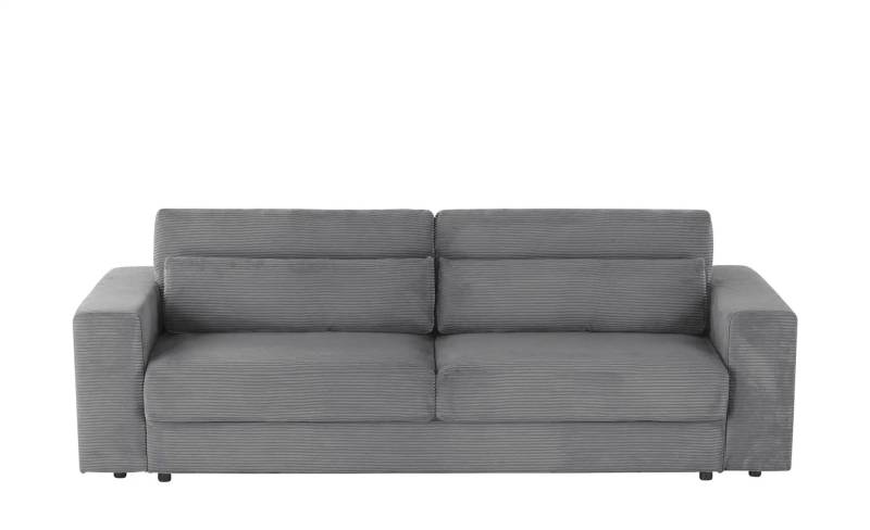 Big Sofa mit Schlaffunktion  Branna ¦ grau ¦ Maße (cm): B: 250 H: 101 T: 105.0 Polstermöbel > Sofas > 2-Sitzer - Möbel Kraft