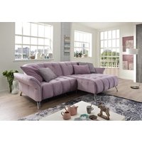Bigsofa L-Form 244 cm breit Flieder