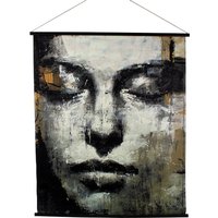Bild 124x145cm schwarz / gold KAKEMONO ANJA von Werner Voß