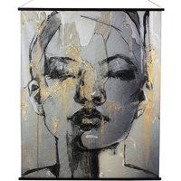 Bild 140x170cm schwarz / gold KAKEMONO VICTORIA von Werner Voß