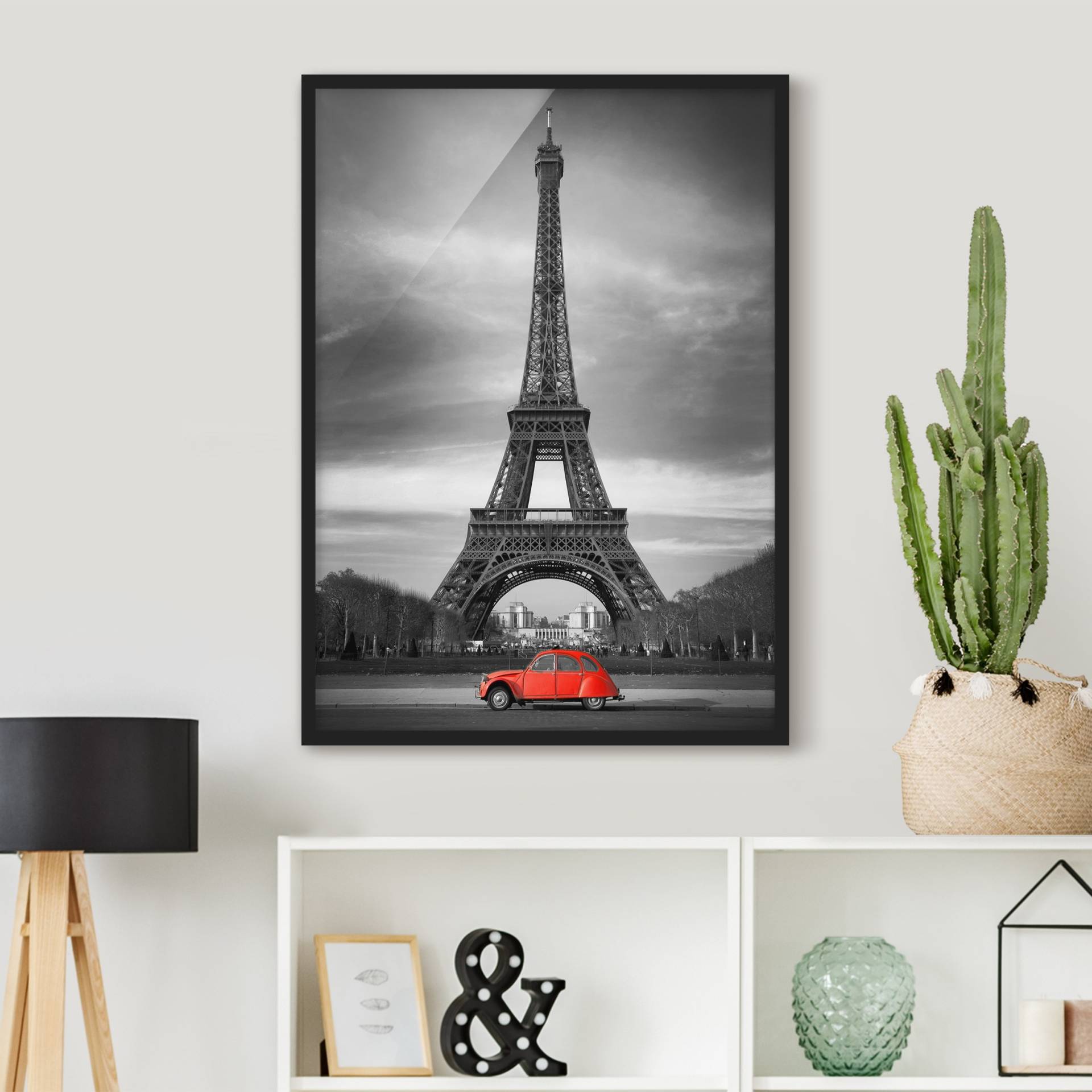 Bild mit Rahmen - Hochformat Spot on Paris