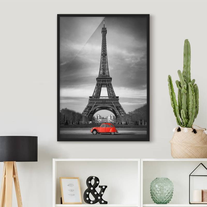 Bild mit Rahmen - Hochformat Spot on Paris