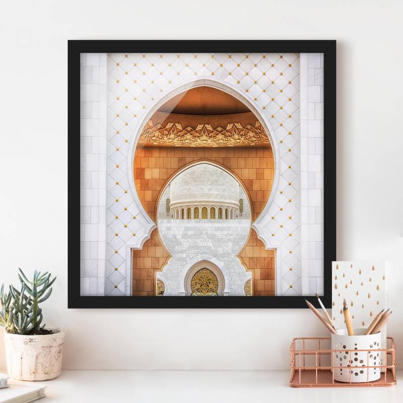 Bild mit Rahmen - Quadrat Tor der Moschee