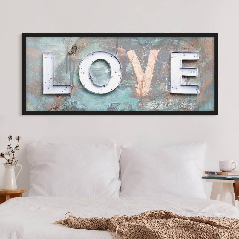 Bild mit Rahmen Streetart Love