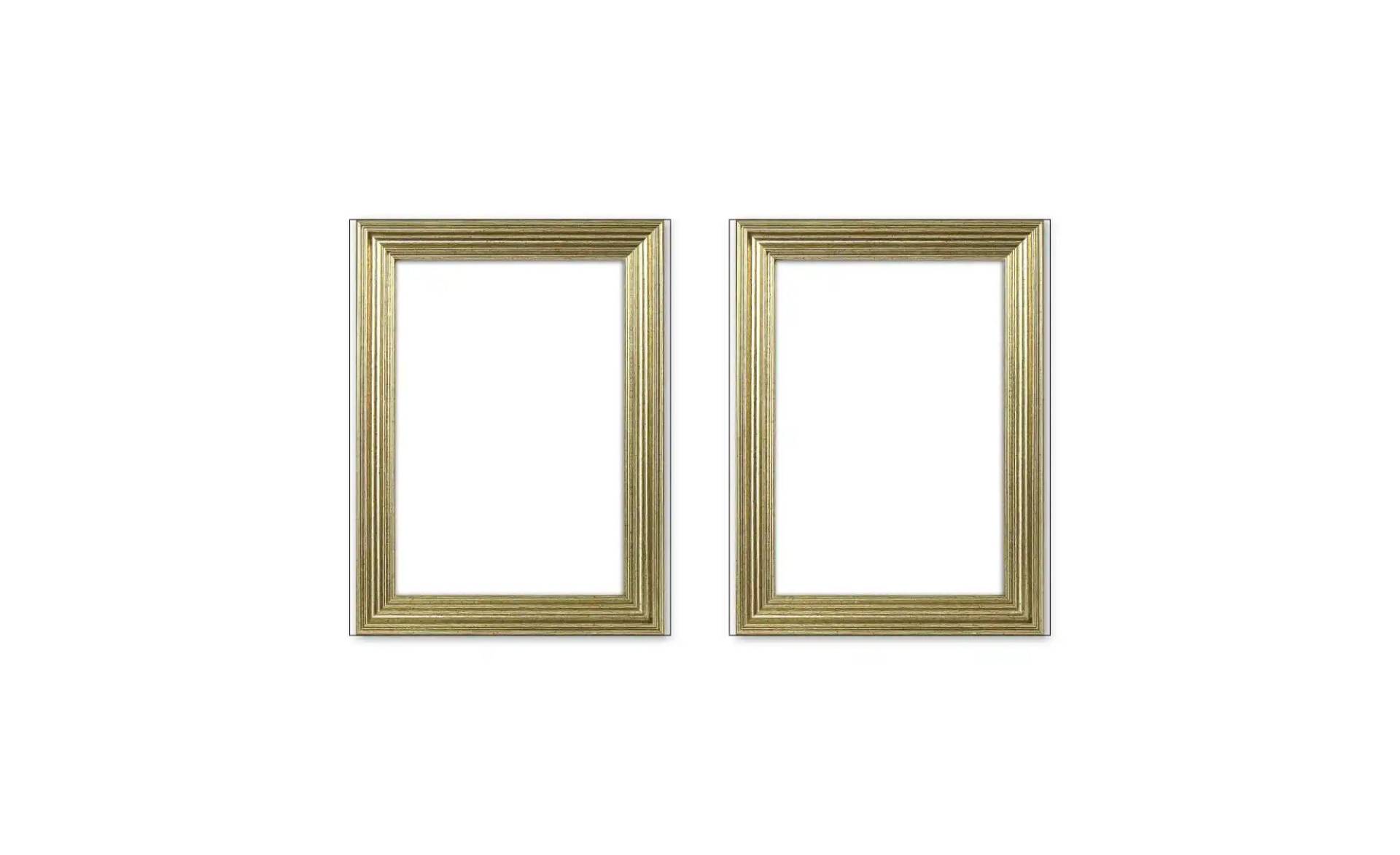 Bilderrahmen 10x15 cm  2er-Set   ¦ silber ¦ Kunststoff ¦ Maße (cm): B: 10 H: 15 T: 1.3 Dekoration > Bilderrahmen - Möbel Kraft