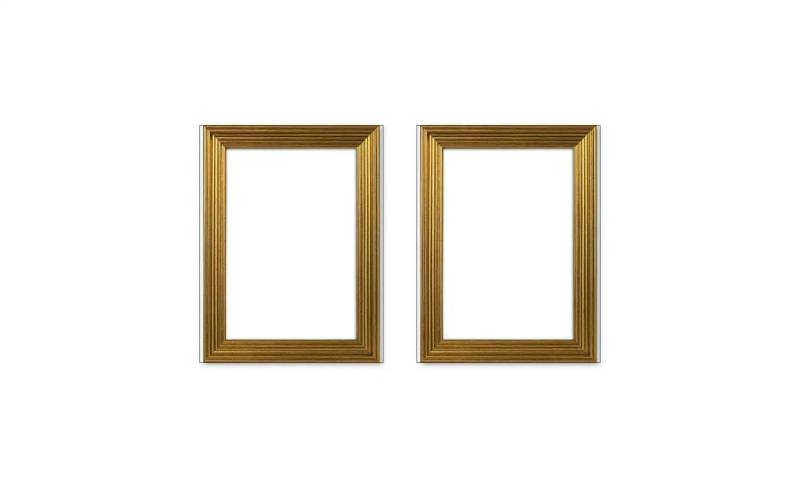 Bilderrahmen 10x15 cm  2er-Set   ¦ gold ¦ Glas ¦ Maße (cm): B: 10 H: 15 T: 1.3 Accessoires > Bilderrahmen - Höffner