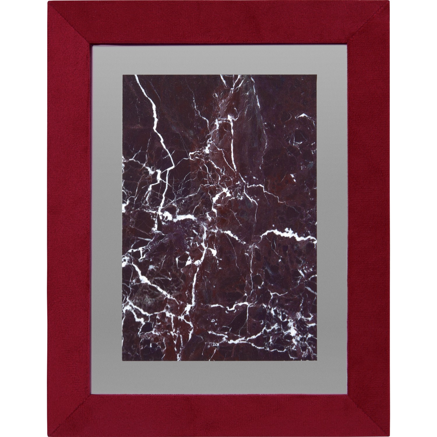 Bilderrahmen in Samtoptik Midnight Mystery 10 cm x 15 cm Bordeaux von -