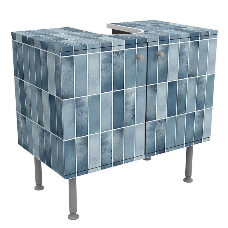 Bilderwelten WASCHBECKENUNTERSCHRANK Blau