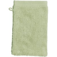 Frottier-Waschhandschuh aus reiner Bio-Baumwolle, 4 Stück, seegrün