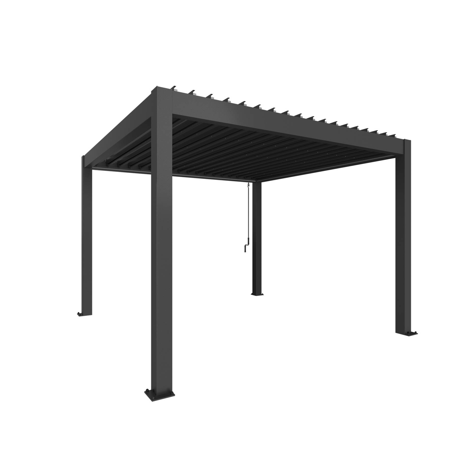 Biohort Pergola Gr. 3,5 x 3,5 dunkelgrau-metallic 367,5 x 367,5 cm Biohort Pergola Gr. 3,5 x 3,5 dunkelgrau-metallic 367,5 x 367,5 cm