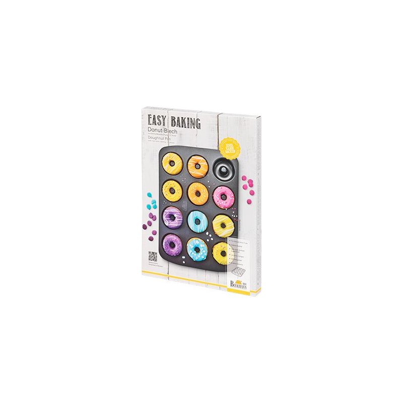 Birkmann - EASY BAKING - Mini-Donut-Blech - D:7cm - 12 Förmchen
