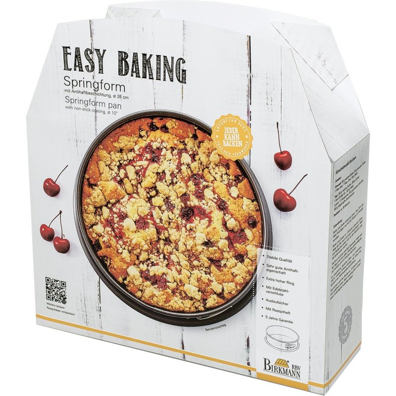 Birkmann - EASY BAKING - Springform - mit extra hohem Rand - D: 26cm -H:9cm