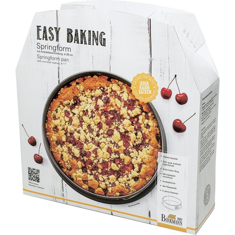 Birkmann - EASY BAKING - Springform - mit extra hohem Rand - D:28cm - H:9cm