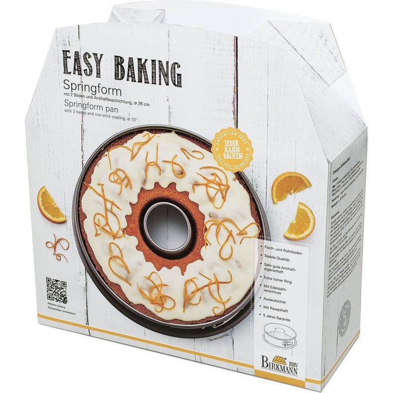 Birkmann - EASY BAKING - Springform mit zwei Böden - D:26cm - H.9cm