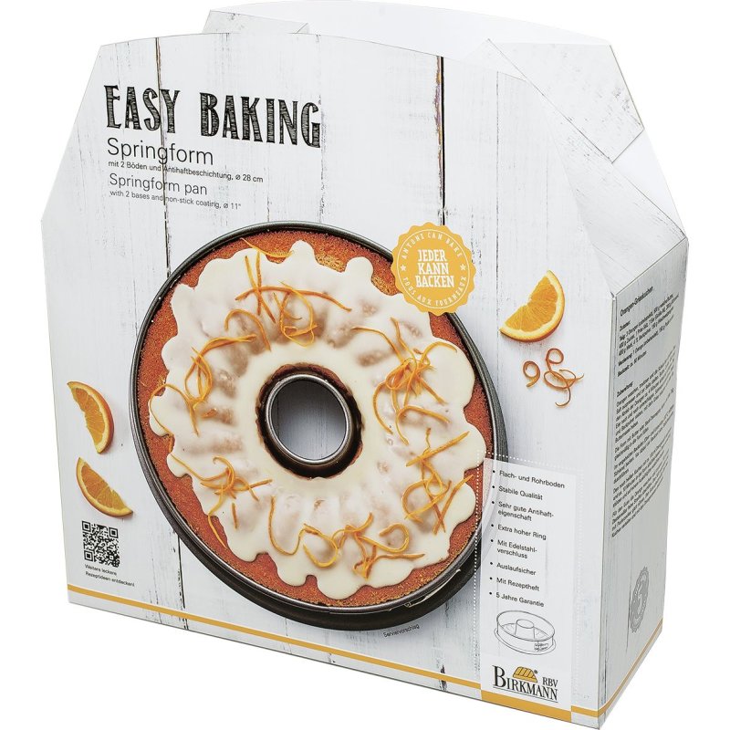 Birkmann - EASY BAKING - Springform mit zwei Böden - D:28cm - H:9cm