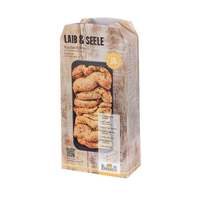 Birkmann - LAIB & SEELE - Kastenform - 25cm - für Brote 750g -1200g - Emaillebeschichtung