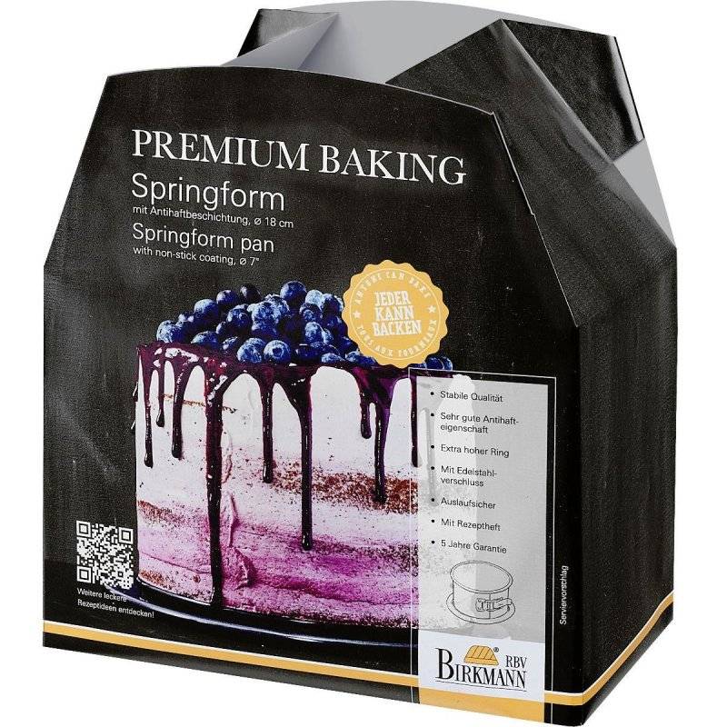 Birkmann - PREMIUM BAKING - Springform mit 12cm hohen Rand - D:18cm