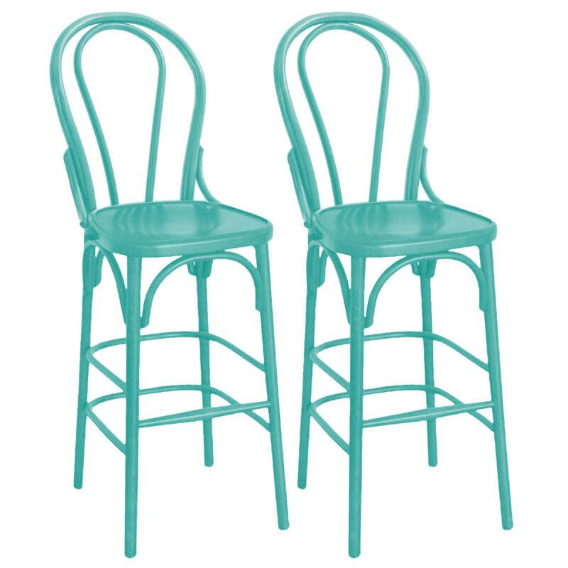 Bistro Barhocker Holzsitz, lackiert RAL beige-braun Töne