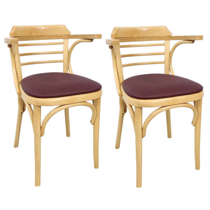 Bistrostuhl mit Armlehne Wien 1055 (2er-Set)