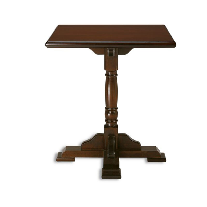Bistrotisch eckig 70x70 cm, mahagoni