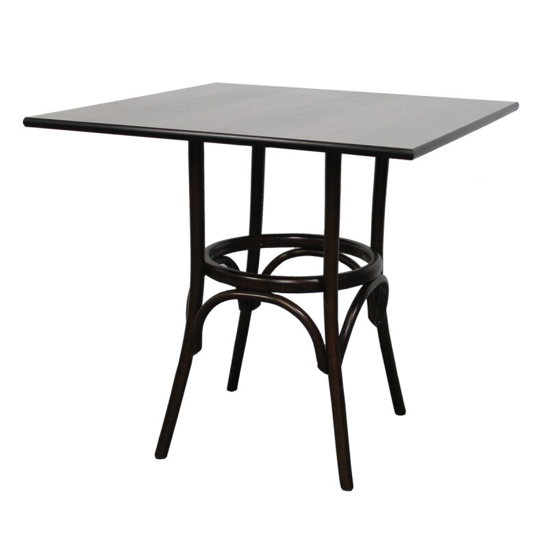 Bistrotisch eckig 70x70 cm Nussbaum dunkel