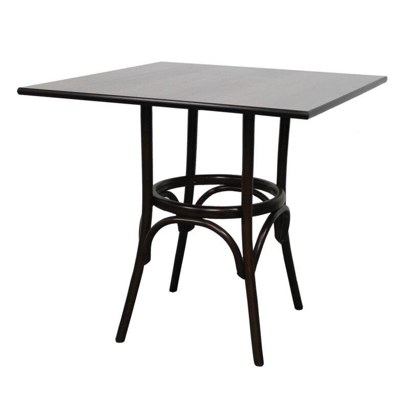 Bistrotisch eckig 70x70 cm Nussbaum dunkel