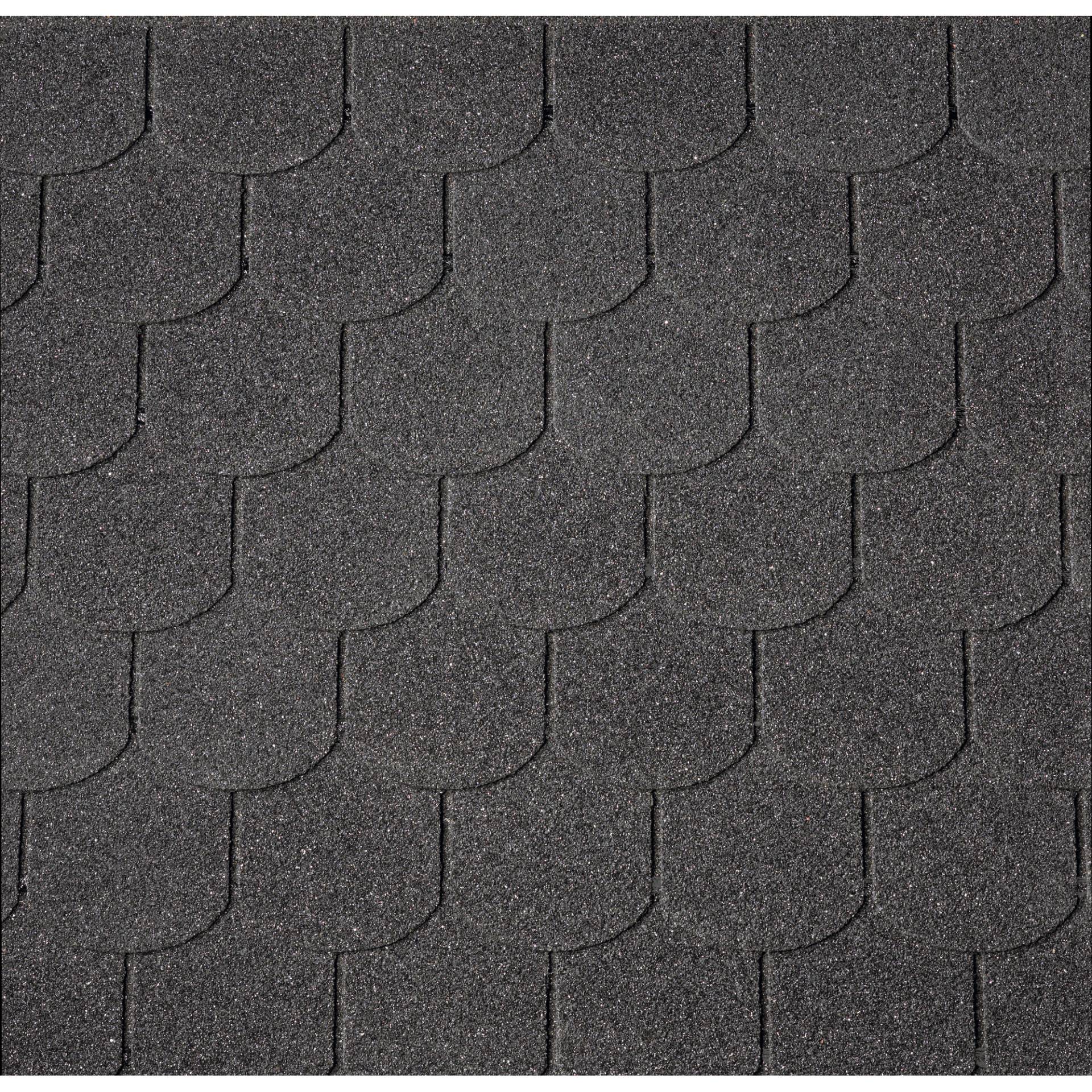 Bitumen-Biberschindel schwarz 2 m²