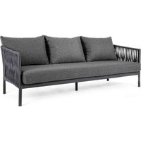 3-Sitzer Sofa Florencia mit Kissen, Anthrazit