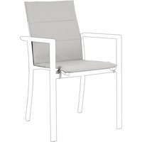 Auflage für Gartenstuhl Konnor 2er-Set, Hellgrau